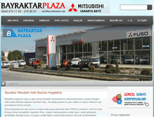 Tablet Screenshot of bayraktarmitsubishi.com